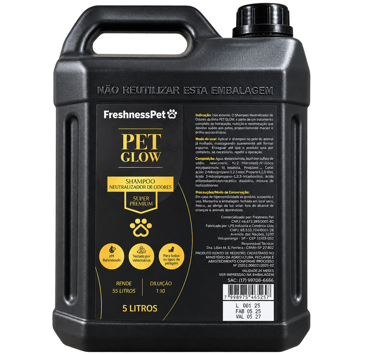 Neutralizador de Odores Pet Glow 5L